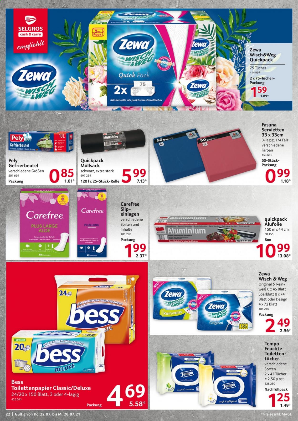 Selgros Prospekte  - 22.07.2021 - 28.07.2021. Seite 22