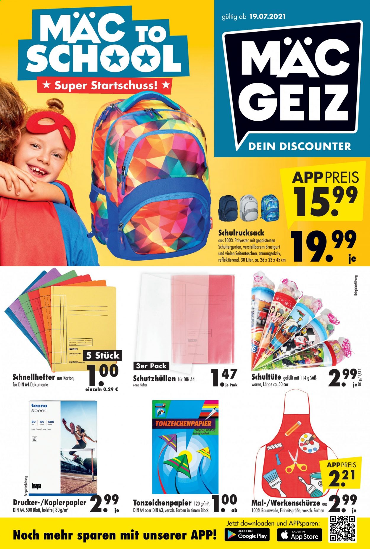 Mäc-Geiz Prospekte  - 19.07.2021 - 25.07.2021. Seite 1