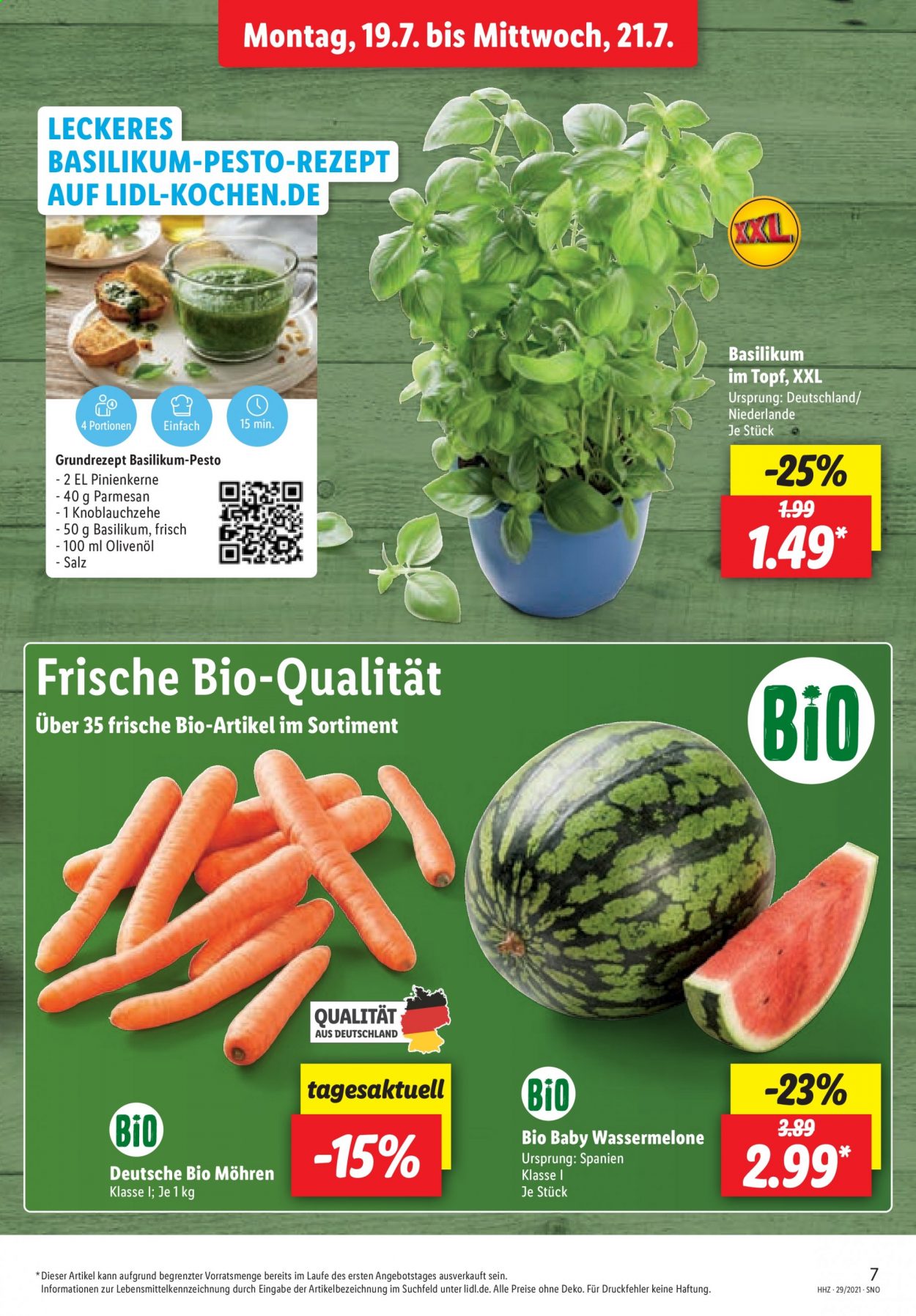 Lidl Prospekte  - 19.07.2021 - 24.07.2021. Seite 7