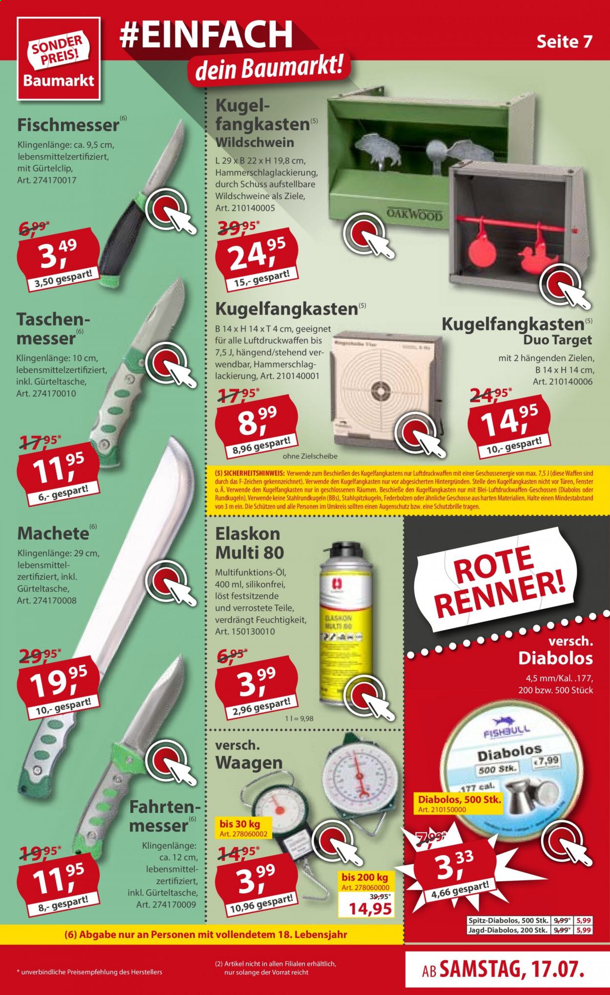 Sonderpreis-Baumarkt Prospekte  - 17.07.2021 - 23.07.2021. Seite 7