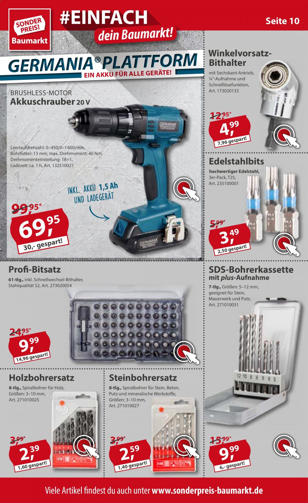 Sonderpreis-Baumarkt Prospekte  - 17.07.2021 - 23.07.2021. Seite 10