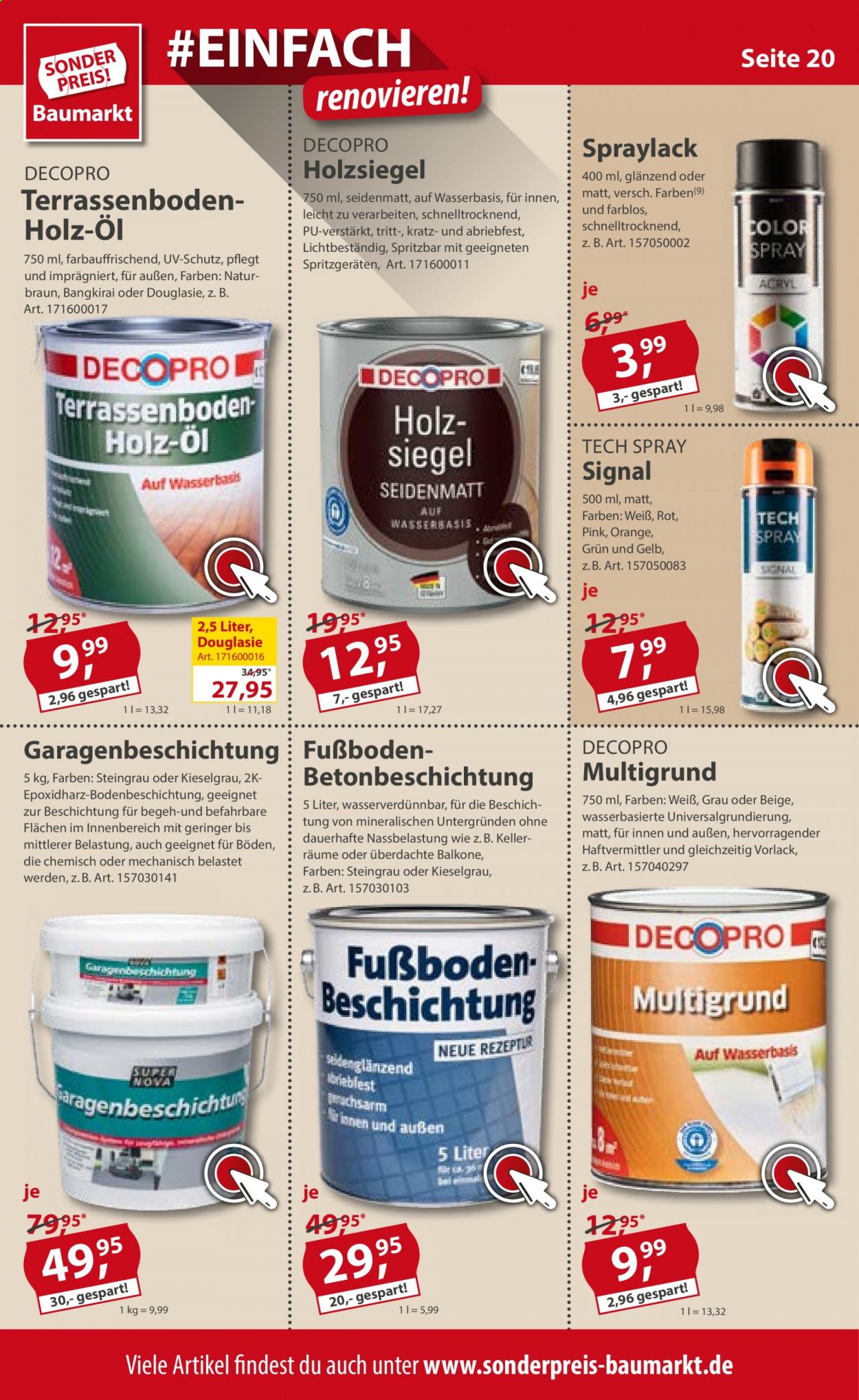 Sonderpreis-Baumarkt Prospekte  - 17.07.2021 - 23.07.2021. Seite 20
