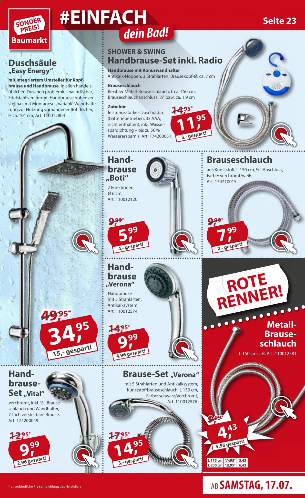 Sonderpreis-Baumarkt Prospekte  - 17.07.2021 - 23.07.2021. Seite 23