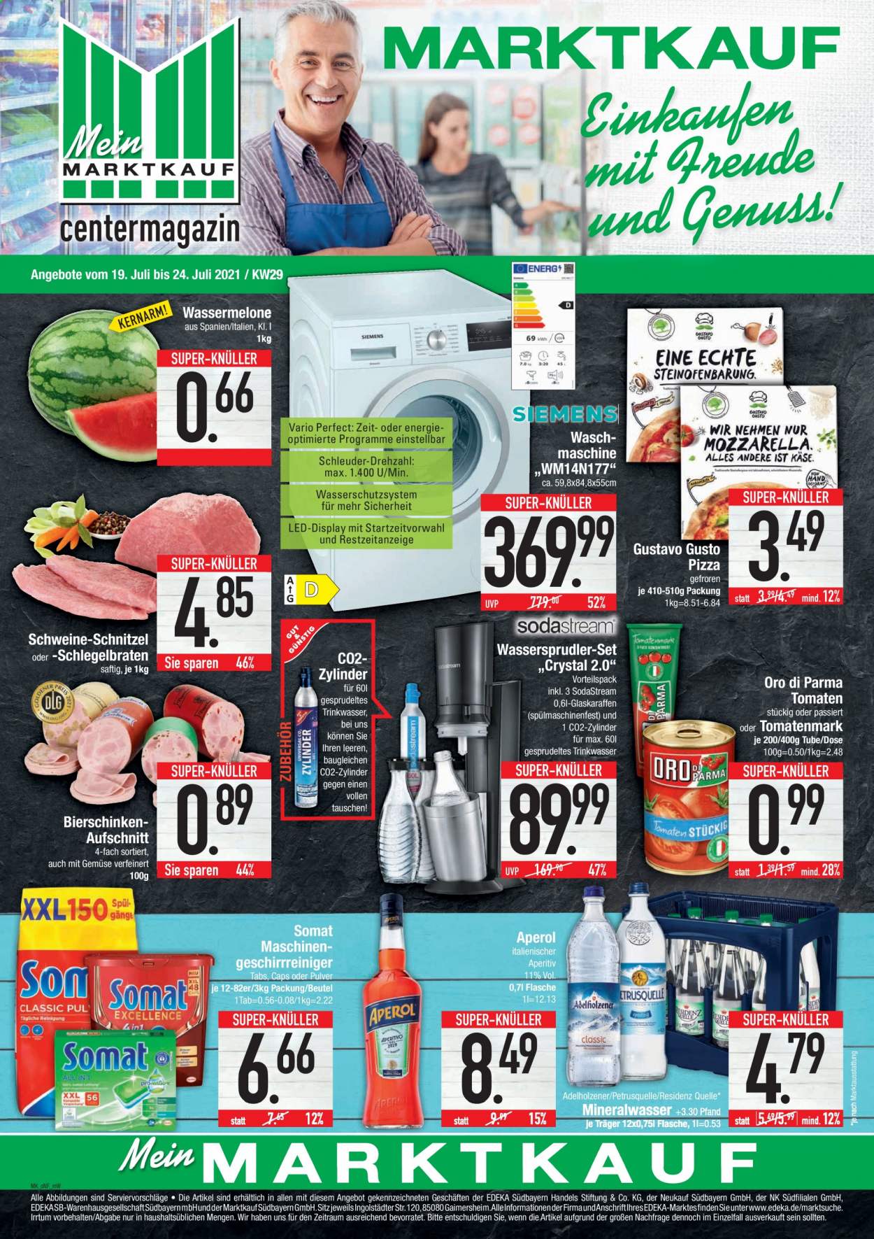 Marktkauf Prospekte  - 19.07.2021 - 24.07.2021. Seite 1