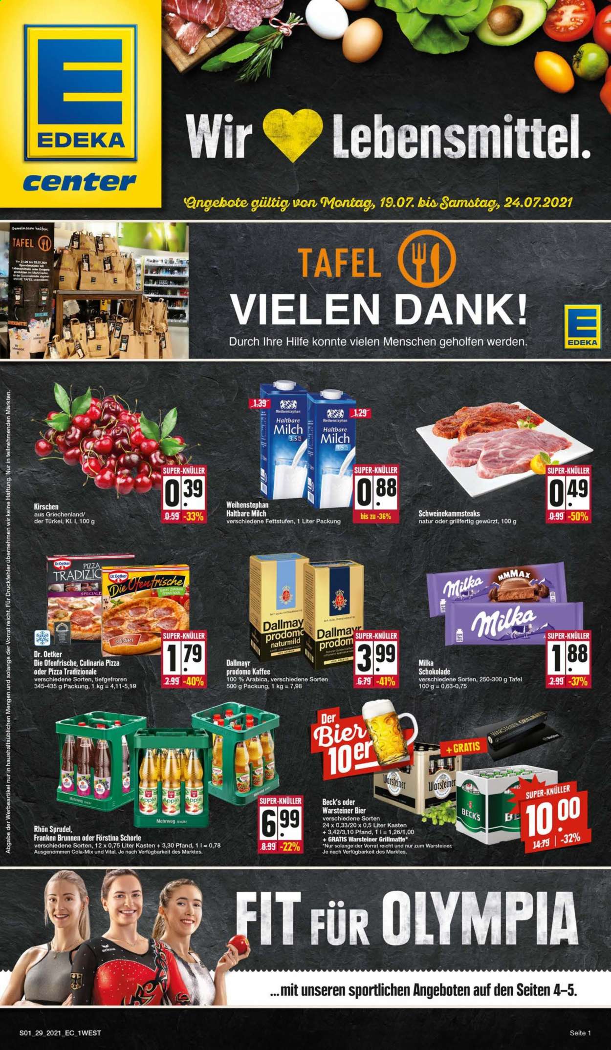 Edeka Prospekte  - 19.07.2021 - 24.07.2021. Seite 1