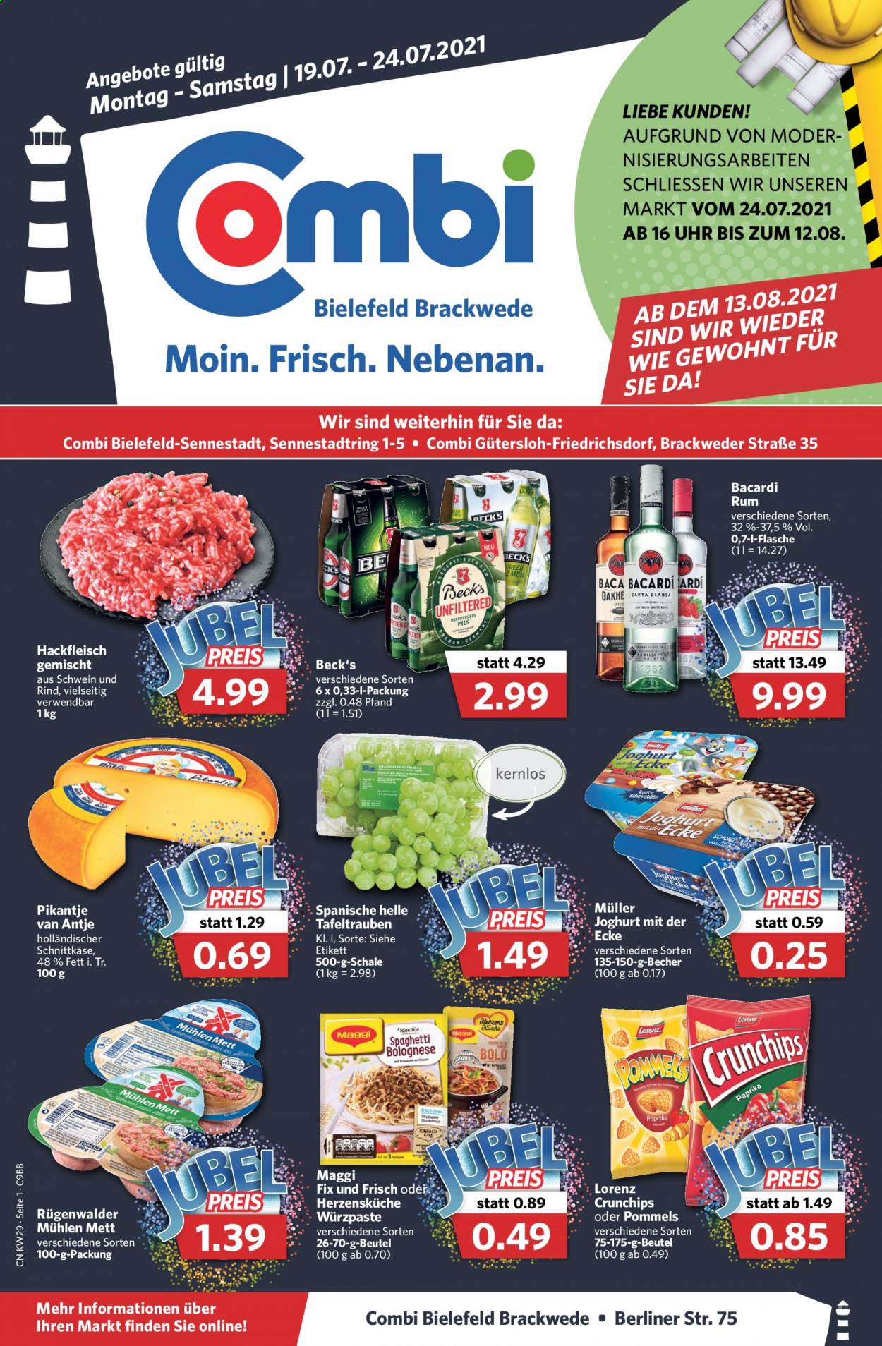 Combi Prospekte  - 19.07.2021 - 24.07.2021. Seite 1