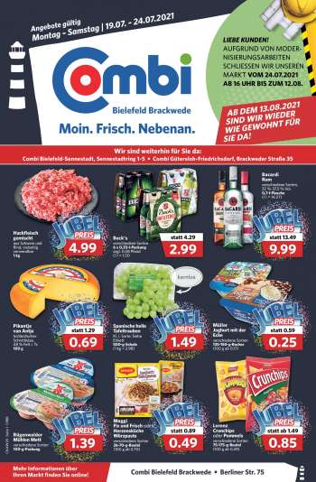 Prospekte Combi - 19.7.2021 - 24.7.2021.
