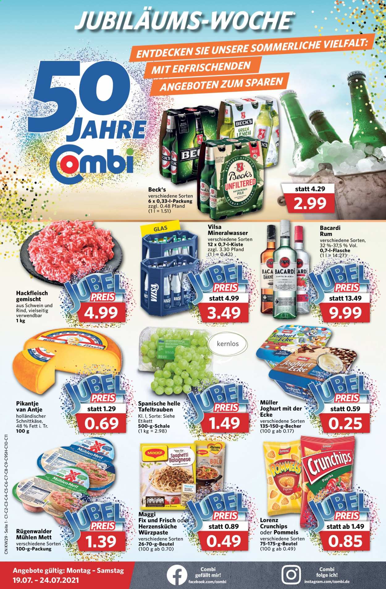 Combi Prospekte  - 19.07.2021 - 24.07.2021. Seite 1