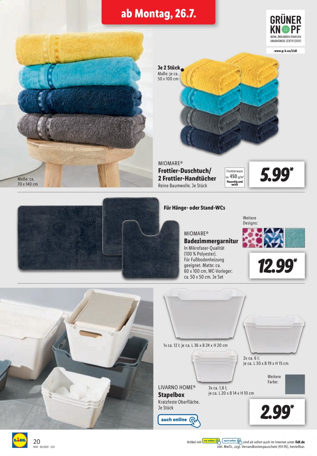 Lidl Prospekte  - 26.07.2021 - 31.07.2021. Seite 20