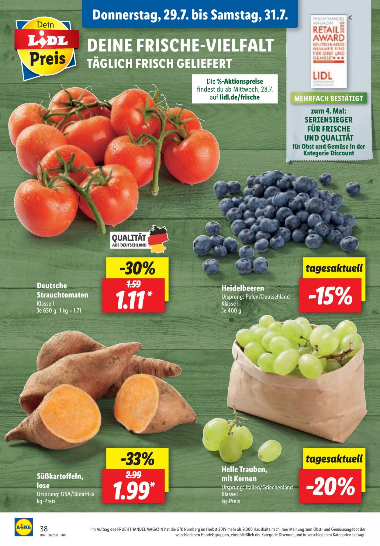 Lidl Prospekte  - 26.07.2021 - 31.07.2021. Seite 38