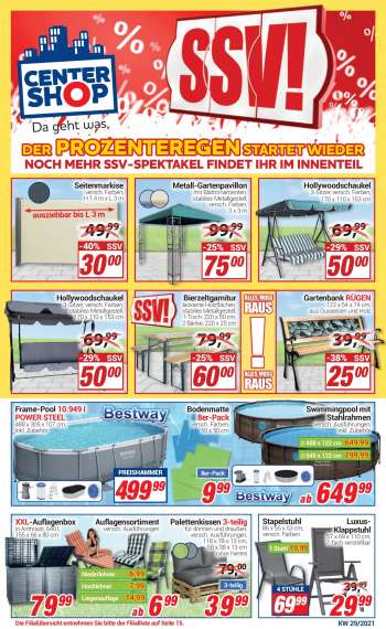 Prospekte CENTERSHOP - 19.7.2021 - 24.7.2021.
