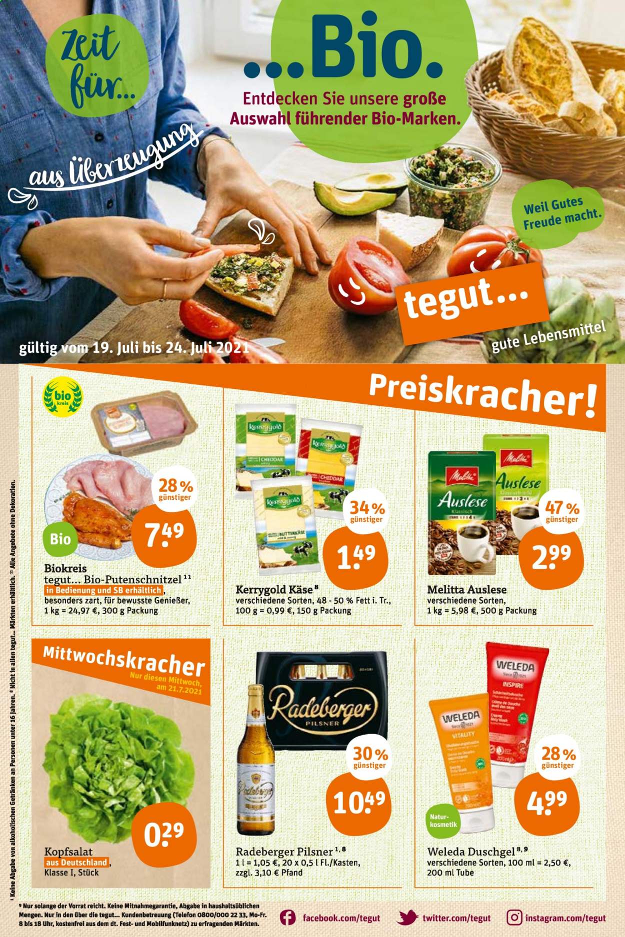 tegut... Prospekte  - 19.07.2021 - 24.07.2021. Seite 1