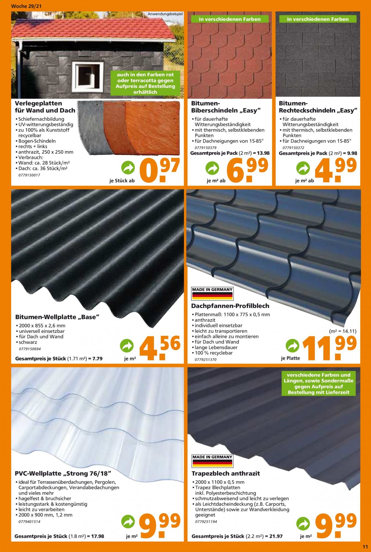Globus Baumarkt Prospekte  - 19.07.2021 - 24.07.2021. Seite 11