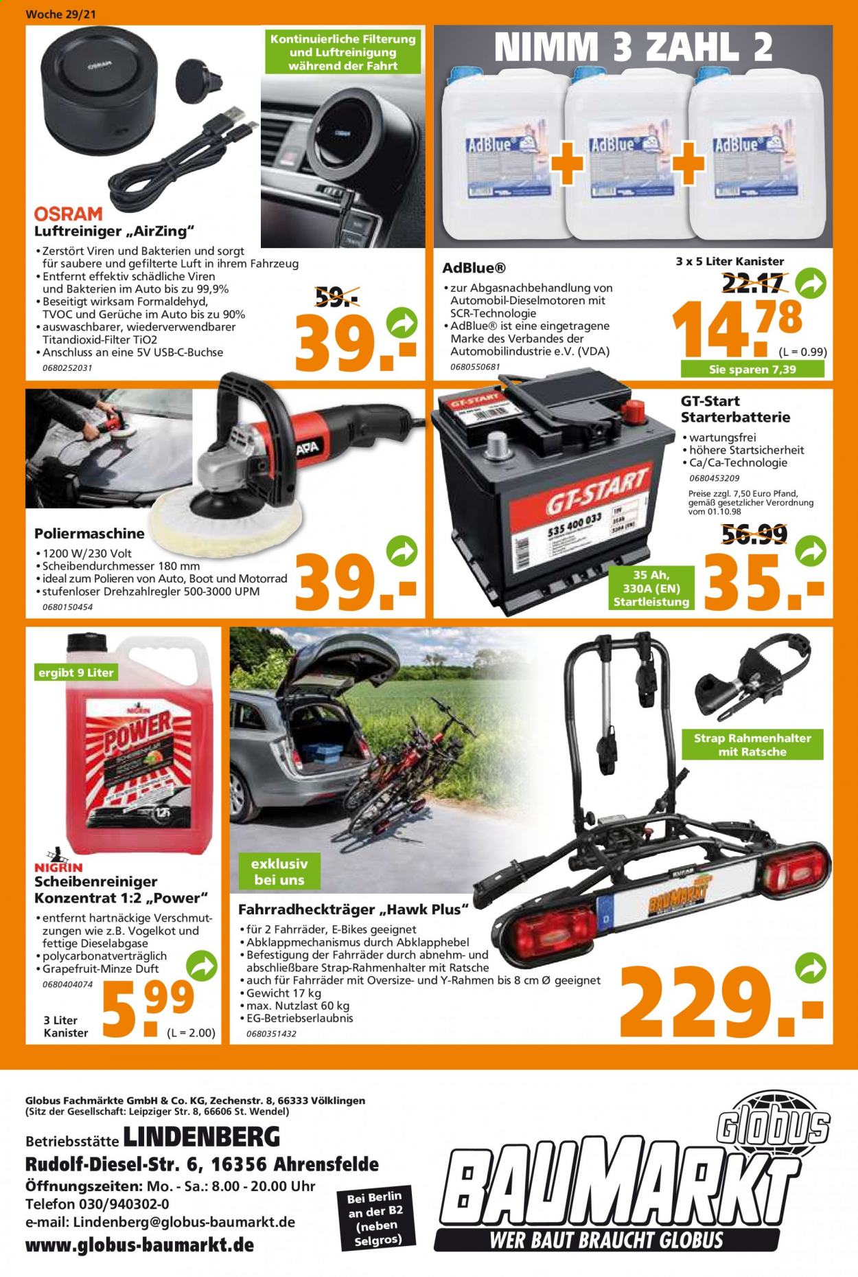 Globus Baumarkt Prospekte  - 19.07.2021 - 24.07.2021. Seite 16
