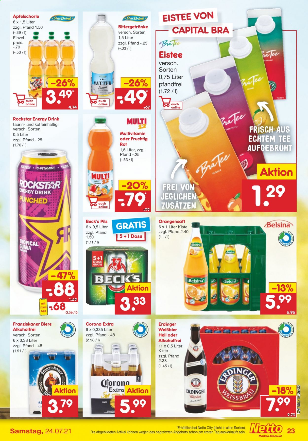 Netto Marken-Discount Prospekte  - 19.07.2021 - 24.07.2021. Seite 23