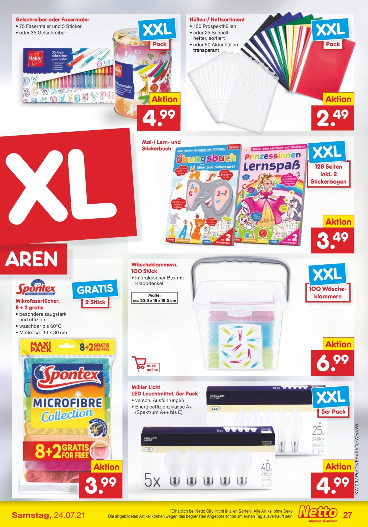 Netto Marken-Discount Prospekte  - 19.07.2021 - 24.07.2021. Seite 27