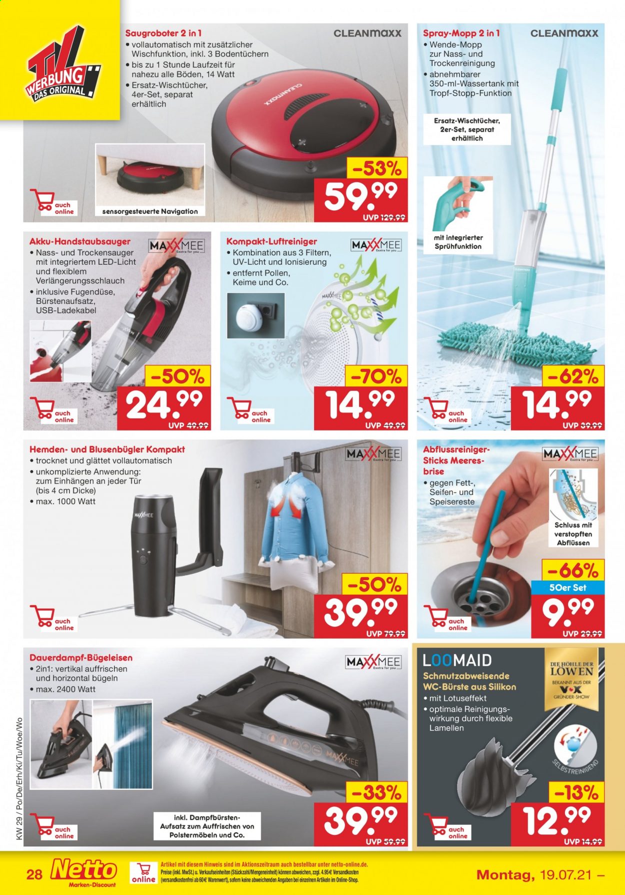 Netto Marken-Discount Prospekte  - 19.07.2021 - 24.07.2021. Seite 28