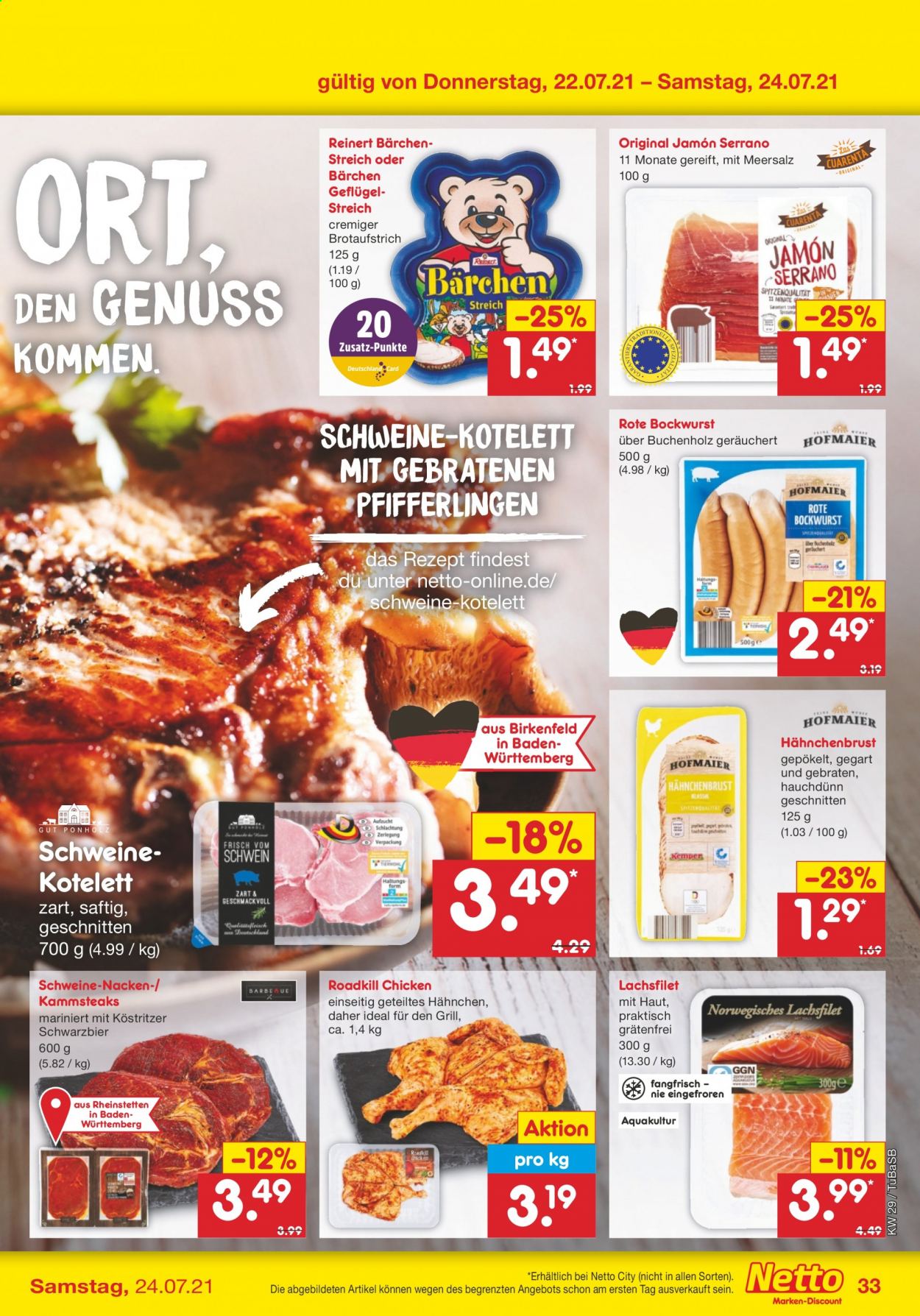Netto Marken-Discount Prospekte  - 19.07.2021 - 24.07.2021. Seite 33
