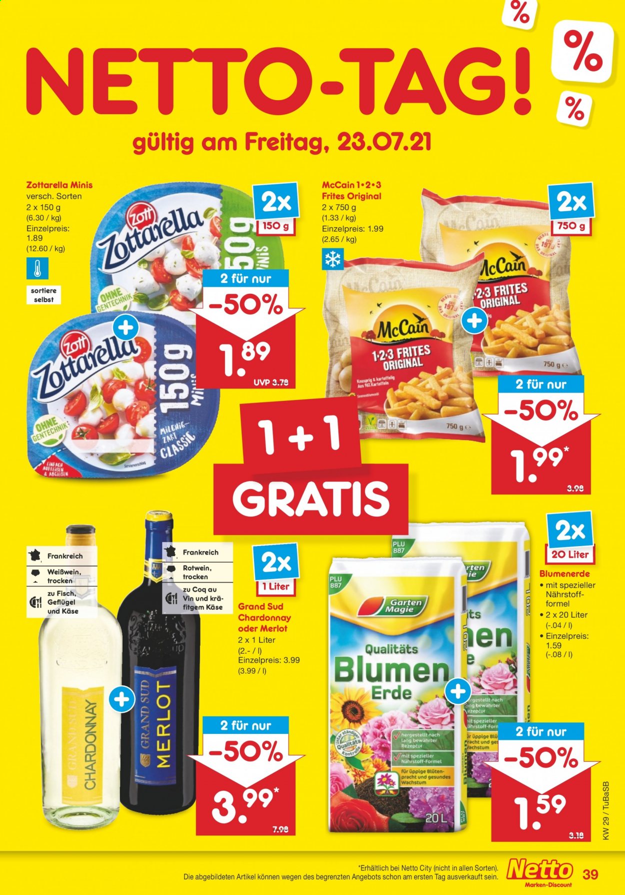Netto Marken-Discount Prospekte  - 19.07.2021 - 24.07.2021. Seite 39