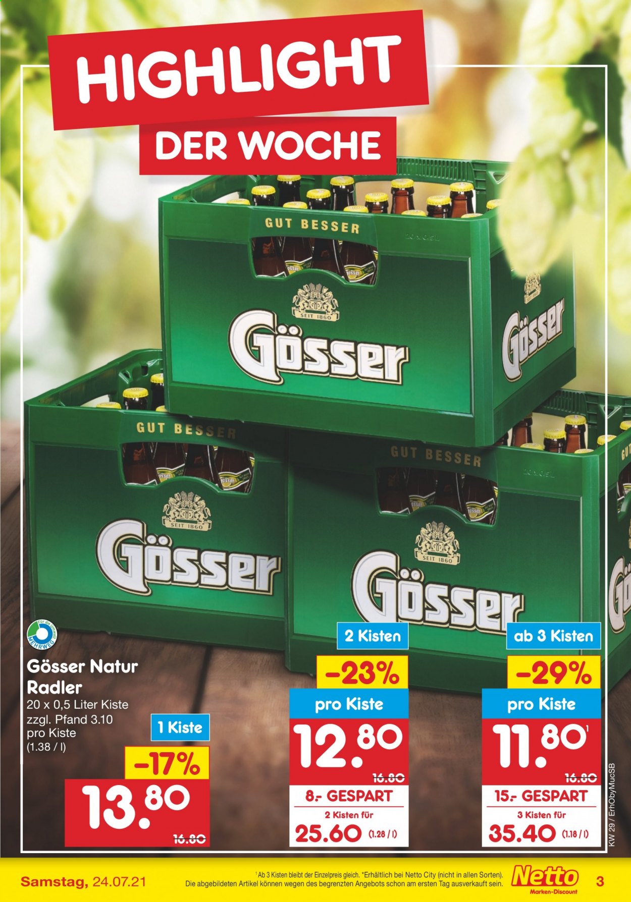 Netto Marken-Discount Prospekte  - 19.07.2021 - 24.07.2021. Seite 3