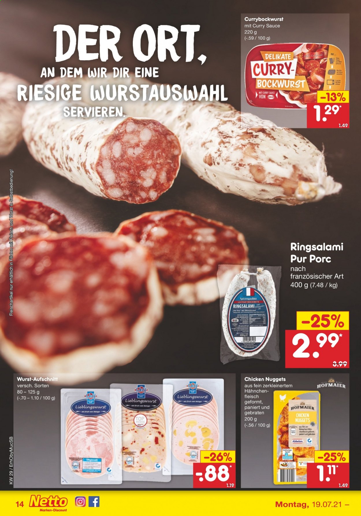 Netto Marken-Discount Prospekte  - 19.07.2021 - 24.07.2021. Seite 14