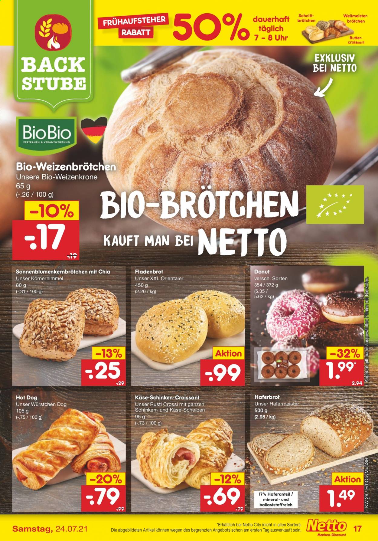 Netto Marken-Discount Prospekte  - 19.07.2021 - 24.07.2021. Seite 17