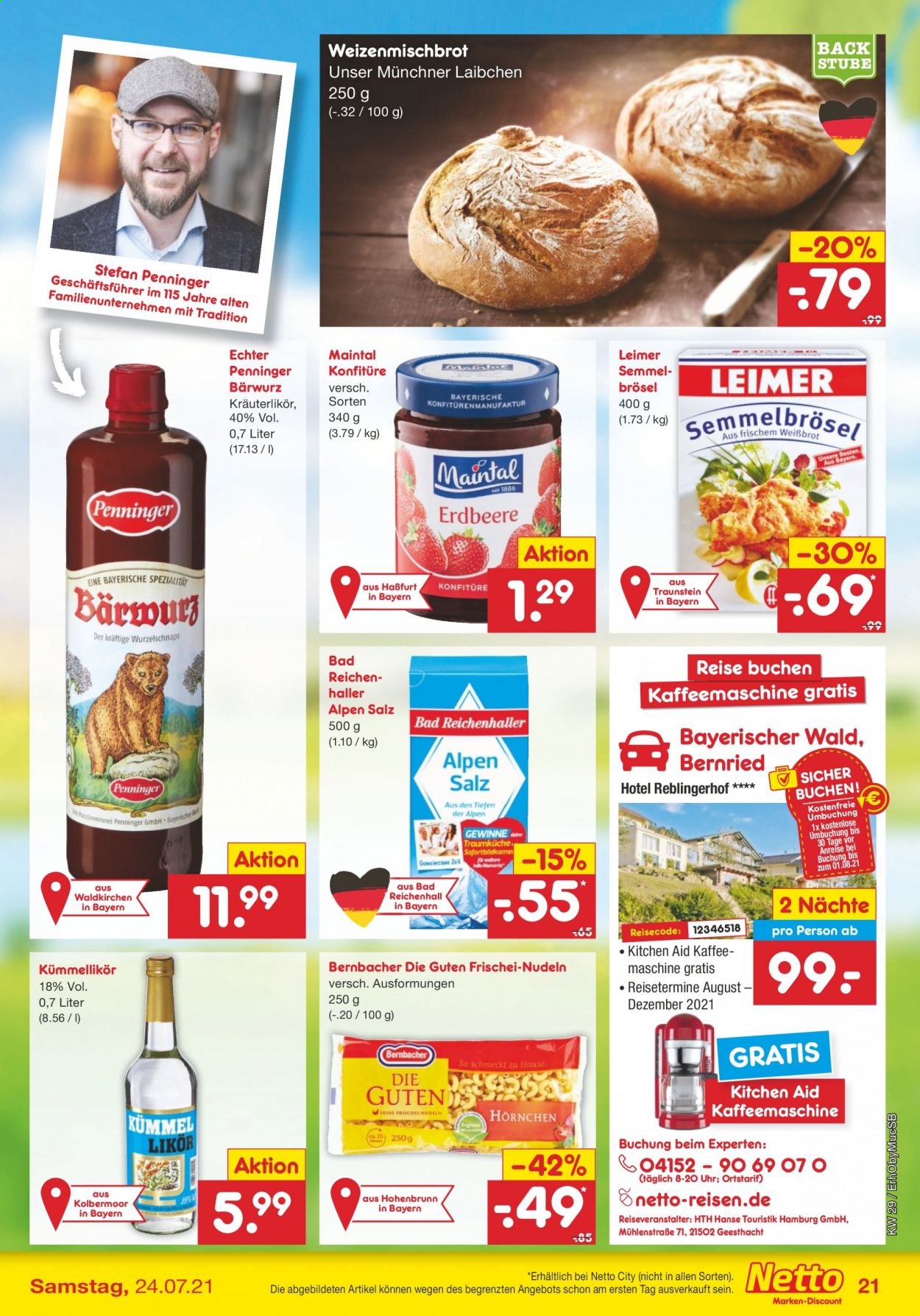 Netto Marken-Discount Prospekte  - 19.07.2021 - 24.07.2021. Seite 21