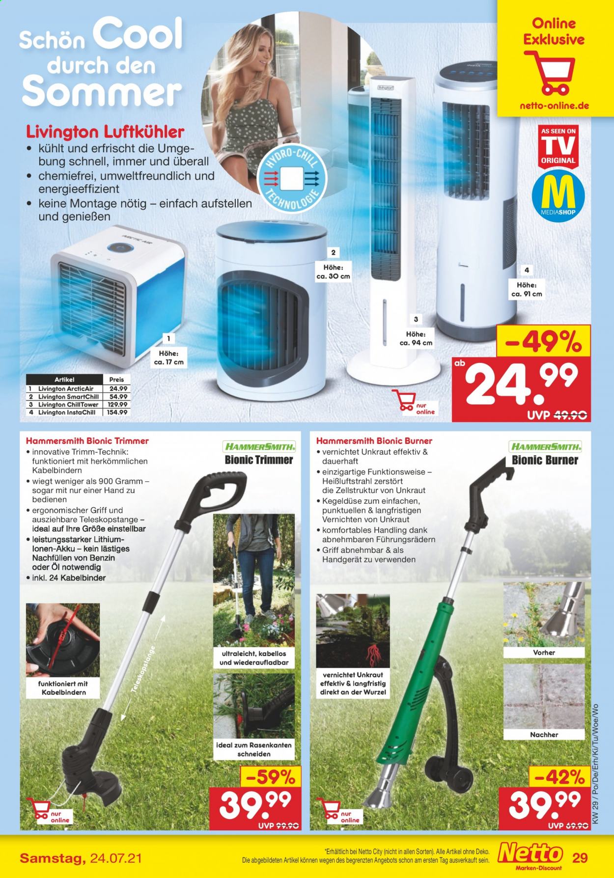 Netto Marken-Discount Prospekte  - 19.07.2021 - 24.07.2021. Seite 29