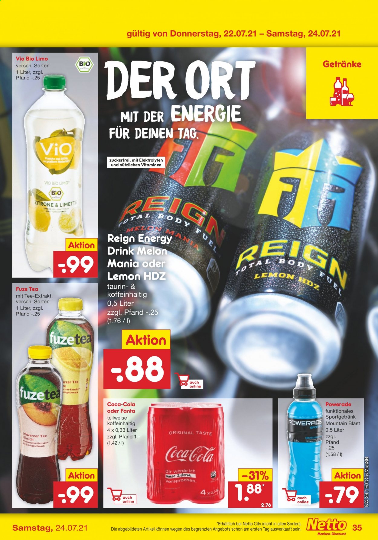 Netto Marken-Discount Prospekte  - 19.07.2021 - 24.07.2021. Seite 35