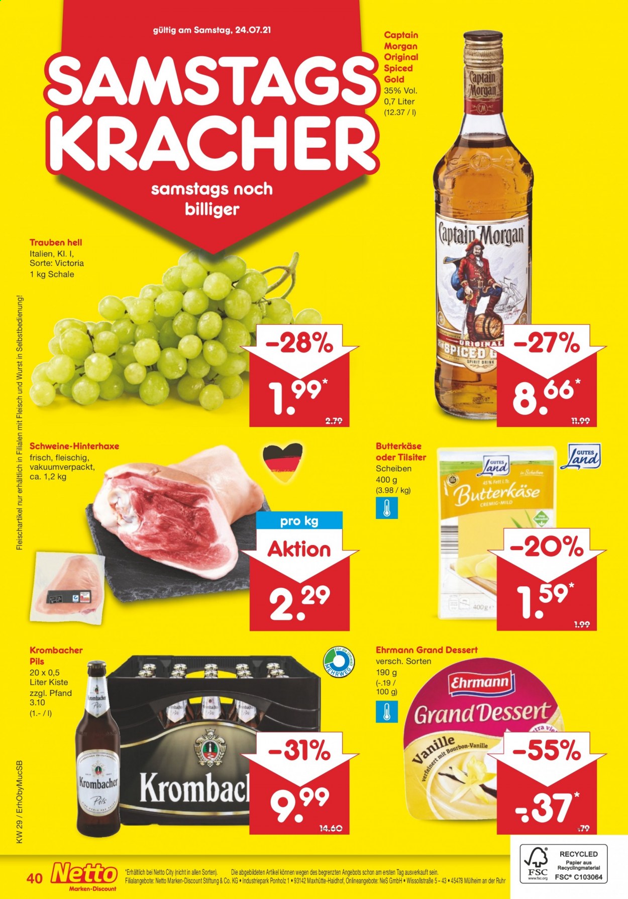Netto Marken-Discount Prospekte  - 19.07.2021 - 24.07.2021. Seite 40