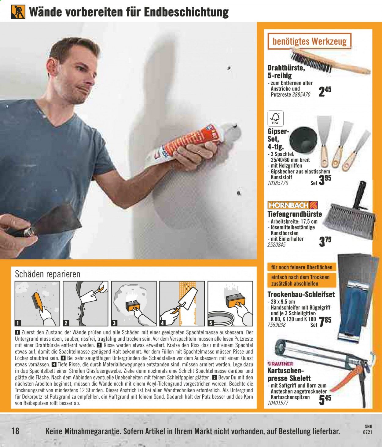 Hornbach Prospekte  - 20.07.2021 - 19.08.2021. Seite 18
