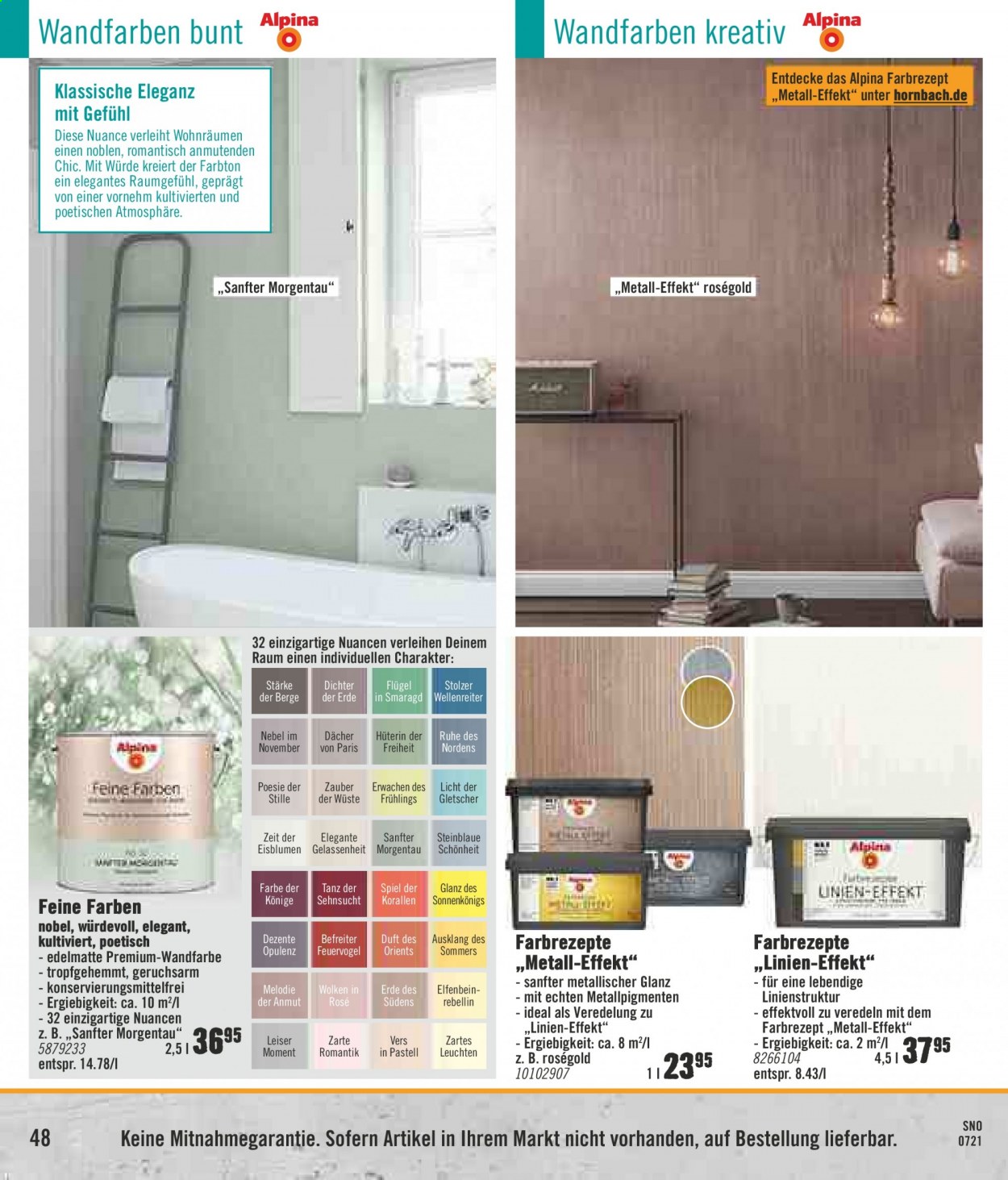 Hornbach Prospekte  - 20.07.2021 - 19.08.2021. Seite 48