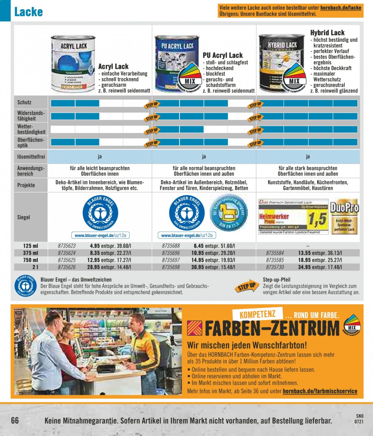 Hornbach Prospekte  - 20.07.2021 - 19.08.2021. Seite 66