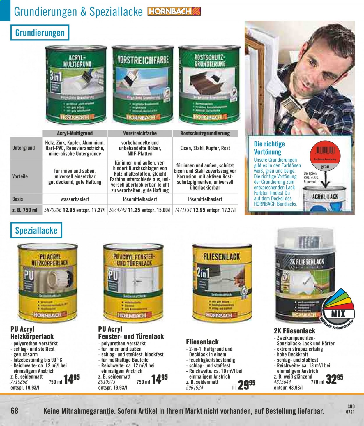 Hornbach Prospekte  - 20.07.2021 - 19.08.2021. Seite 68