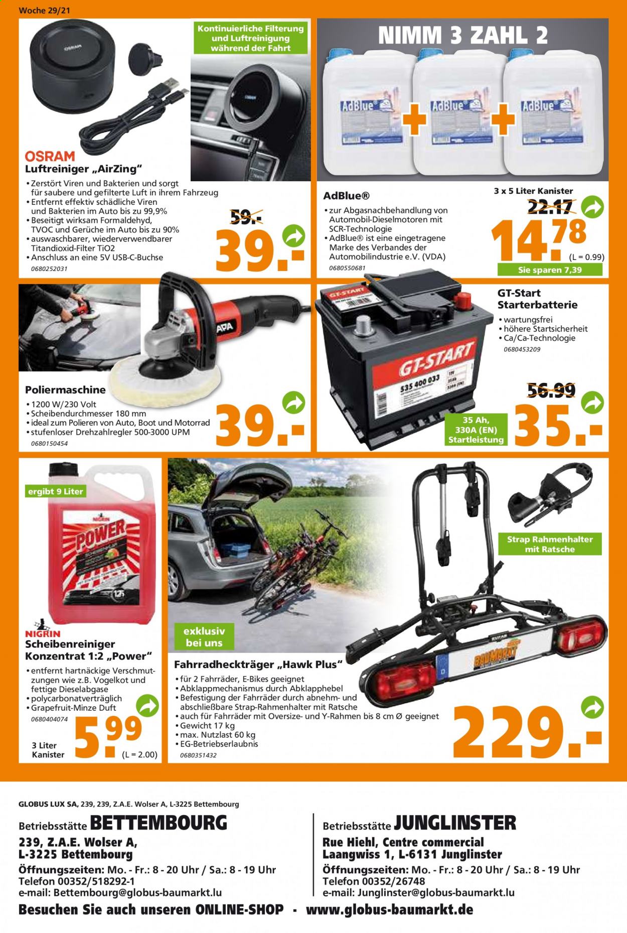 Globus Baumarkt Prospekte  - 20.07.2021 - 27.07.2021. Seite 16