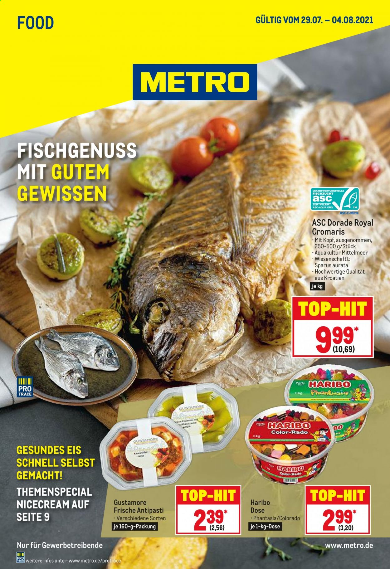 Metro Prospekte  - 29.07.2021 - 4.08.2021. Seite 1