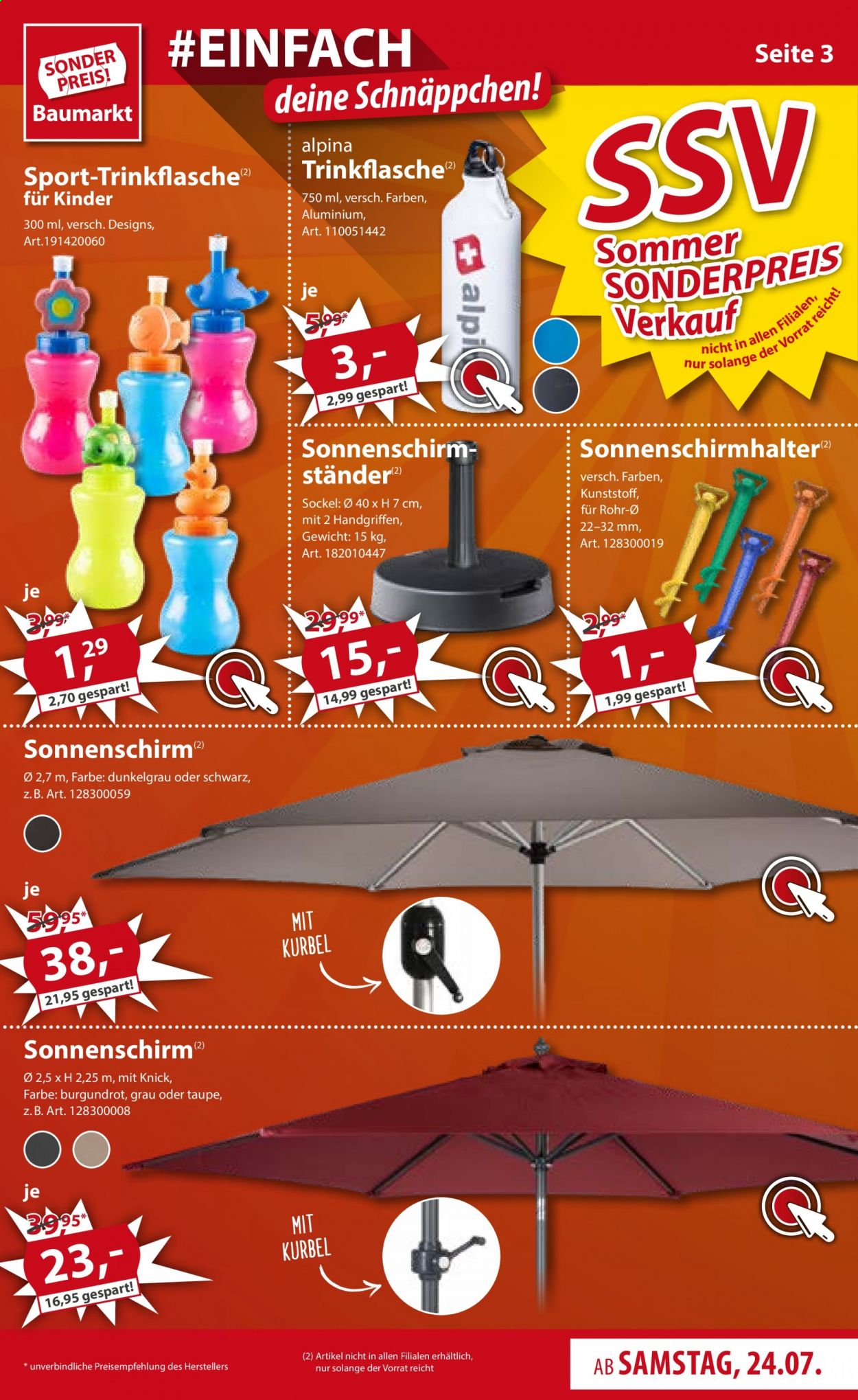 Sonderpreis-Baumarkt Prospekte  - 24.07.2021 - 30.07.2021. Seite 3