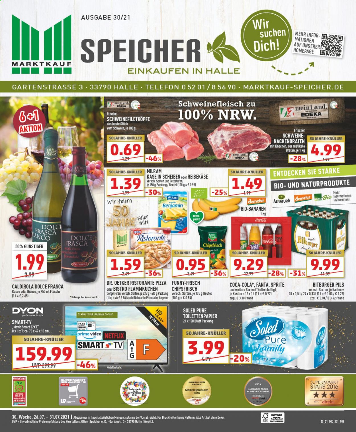 Marktkauf Prospekte  - 26.07.2021 - 31.07.2021. Seite 1