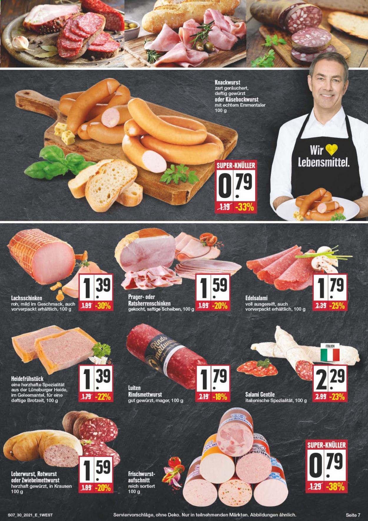 Edeka Prospekte  - 26.07.2021 - 31.07.2021. Seite 7