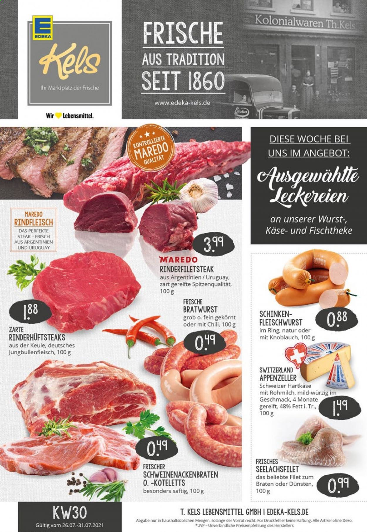 Edeka Prospekte  - 26.07.2021 - 31.07.2021. Seite 1