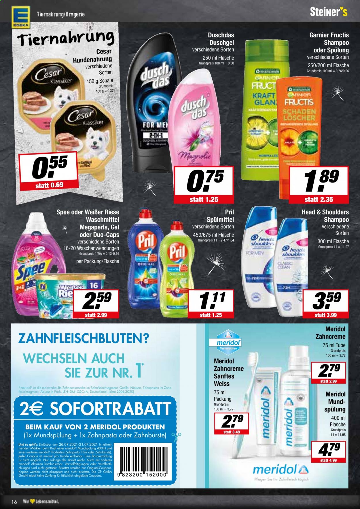 Edeka Prospekte  - 26.07.2021 - 31.07.2021. Seite 16