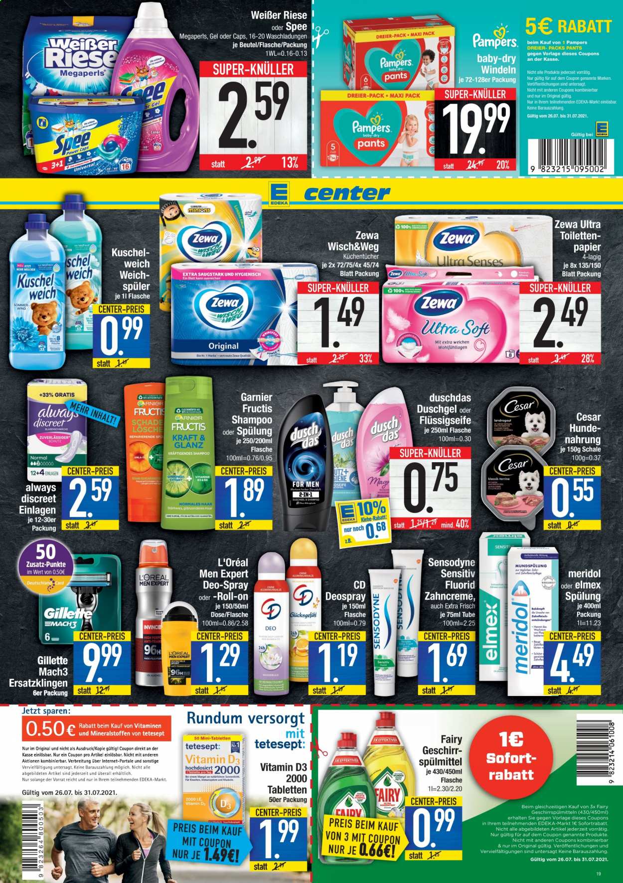 Edeka Prospekte  - 26.07.2021 - 31.07.2021. Seite 19