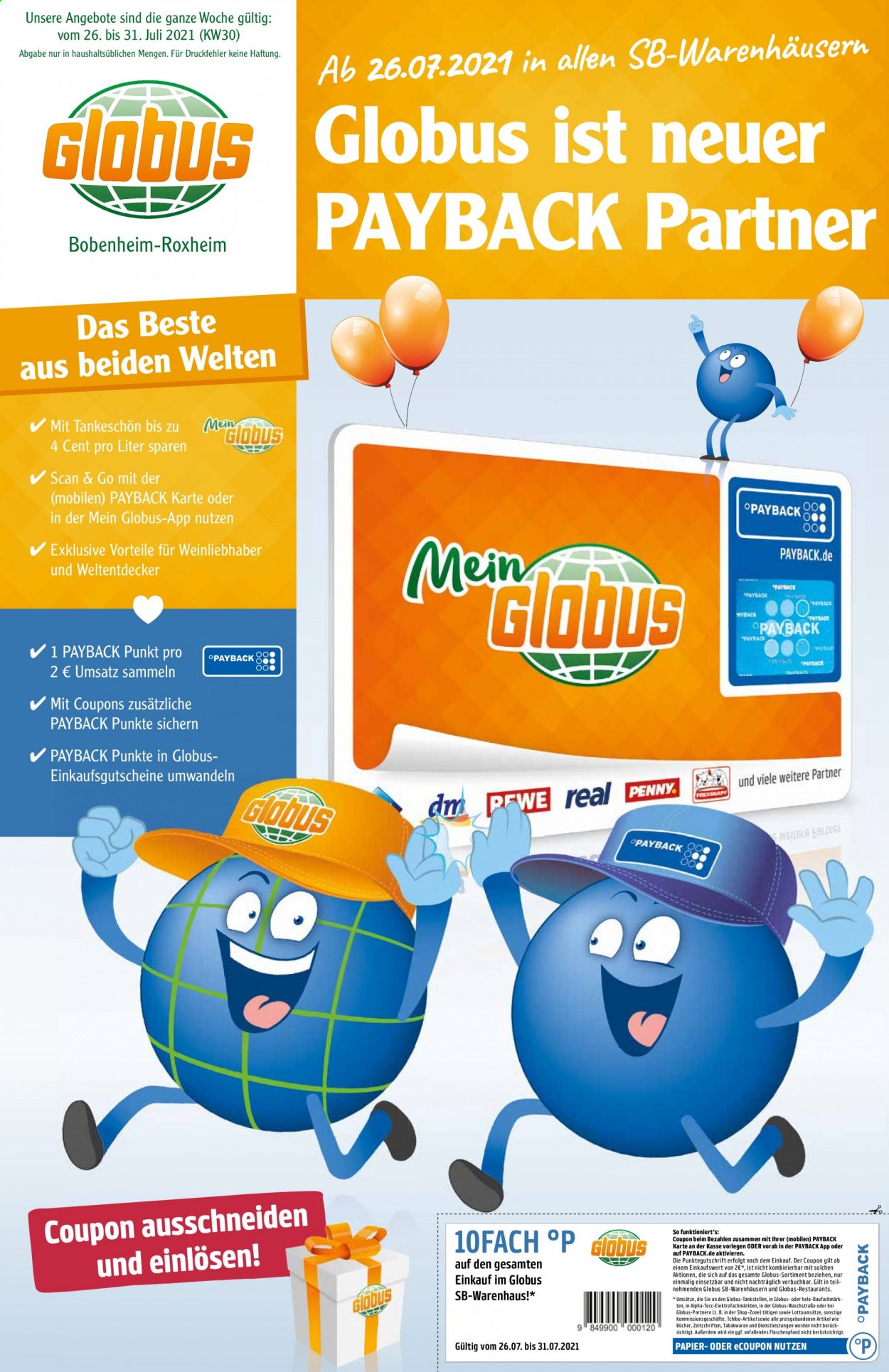 Globus Prospekte  - 26.07.2021 - 31.07.2021. Seite 1