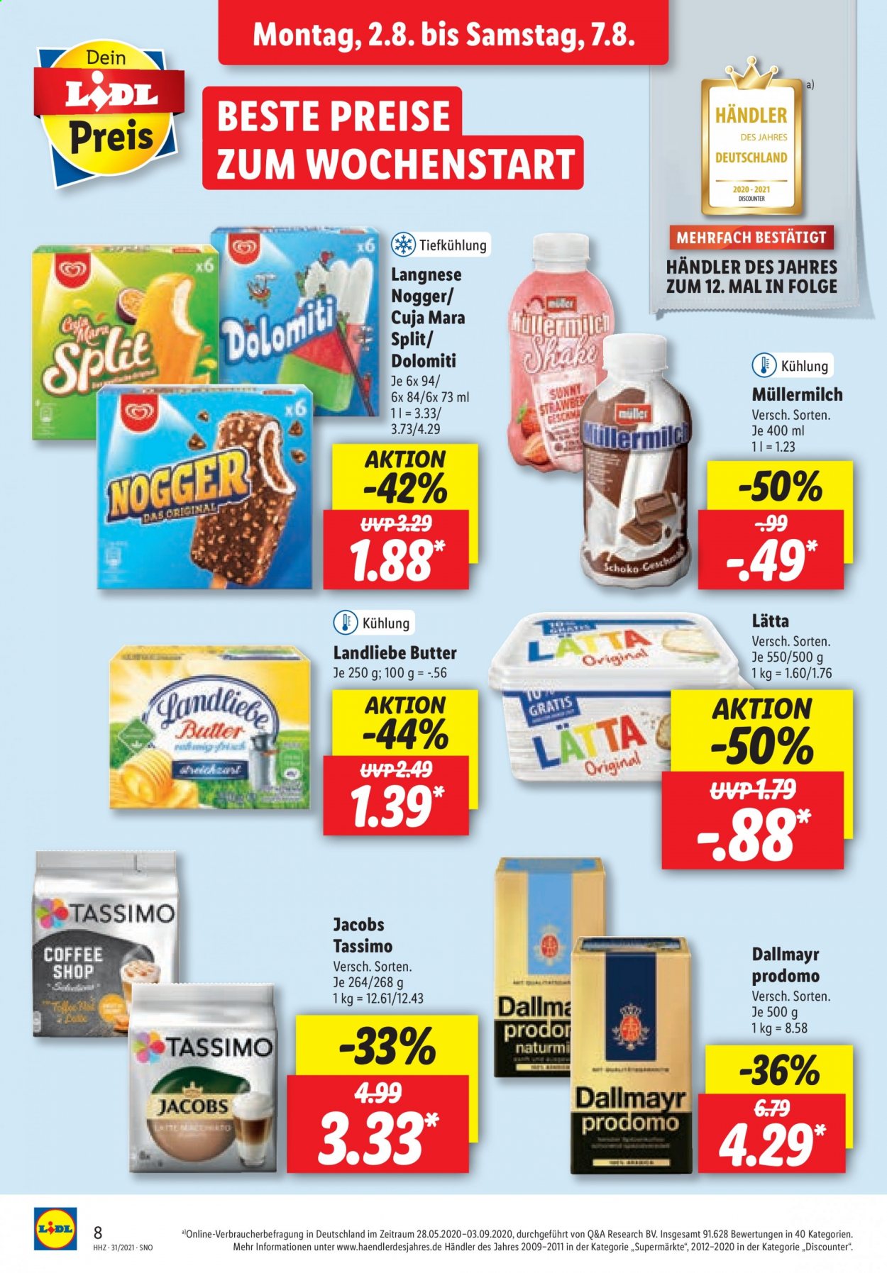 Lidl Prospekte  - 2.08.2021 - 7.08.2021. Seite 8