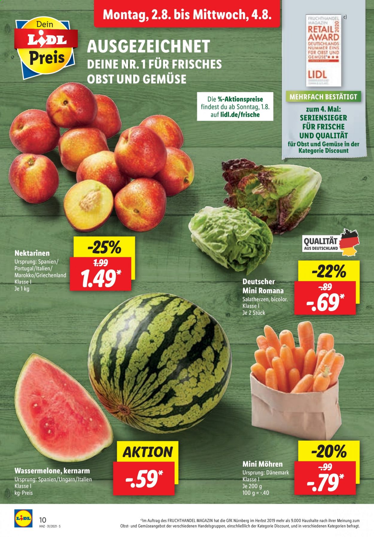 Lidl Prospekte  - 2.08.2021 - 7.08.2021. Seite 10