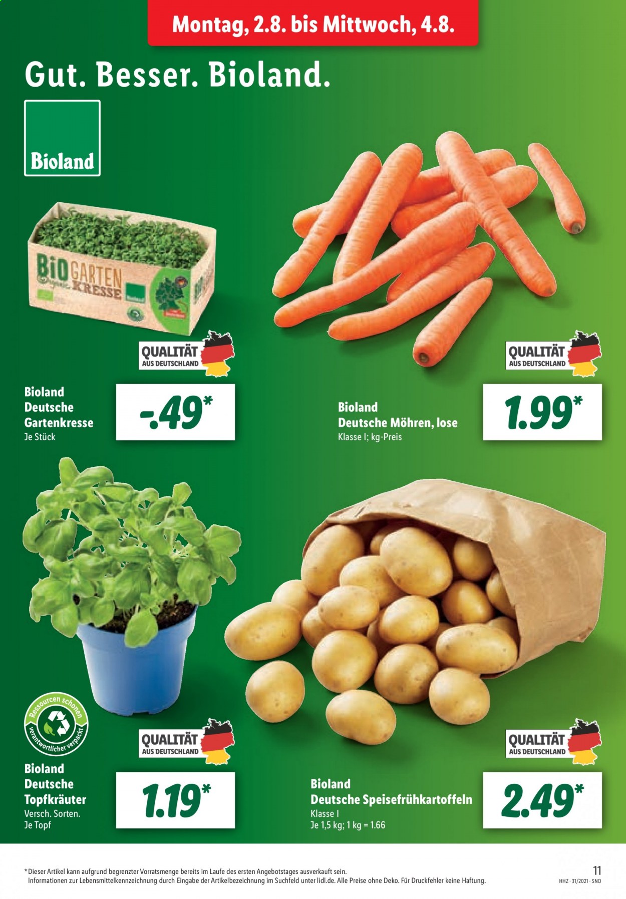 Lidl Prospekte  - 2.08.2021 - 7.08.2021. Seite 11