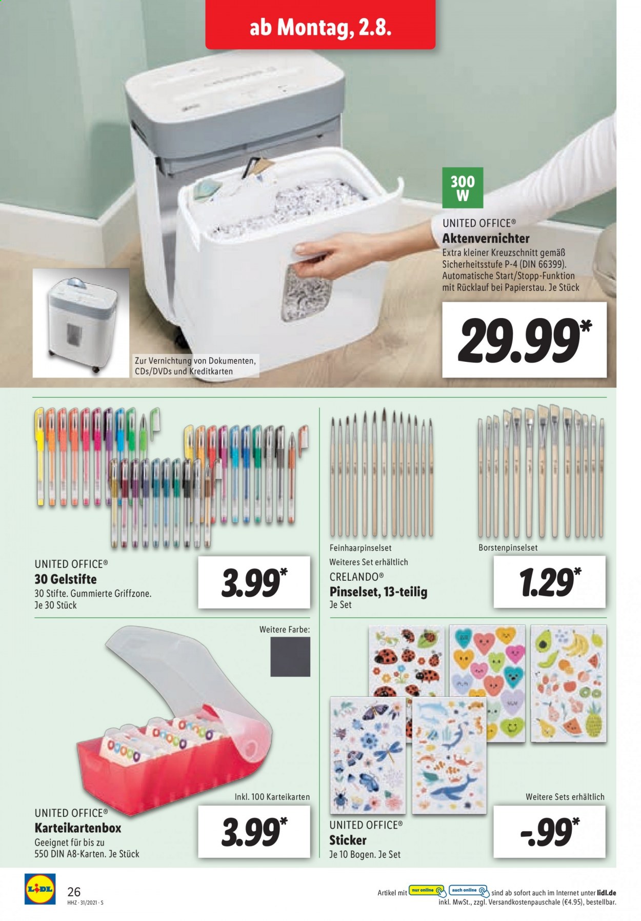 Lidl Prospekte  - 2.08.2021 - 7.08.2021. Seite 26