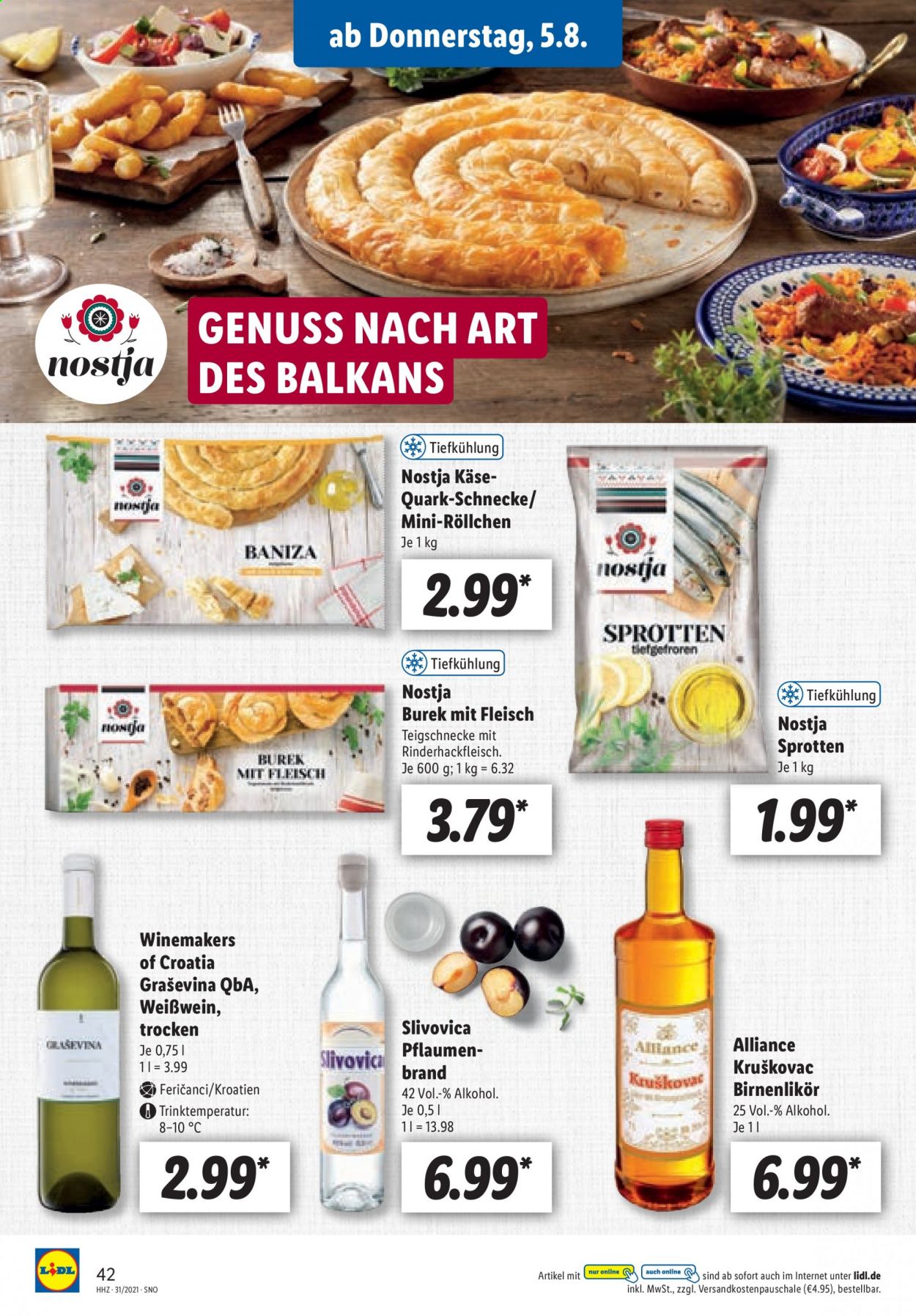 Lidl Prospekte  - 2.08.2021 - 7.08.2021. Seite 42