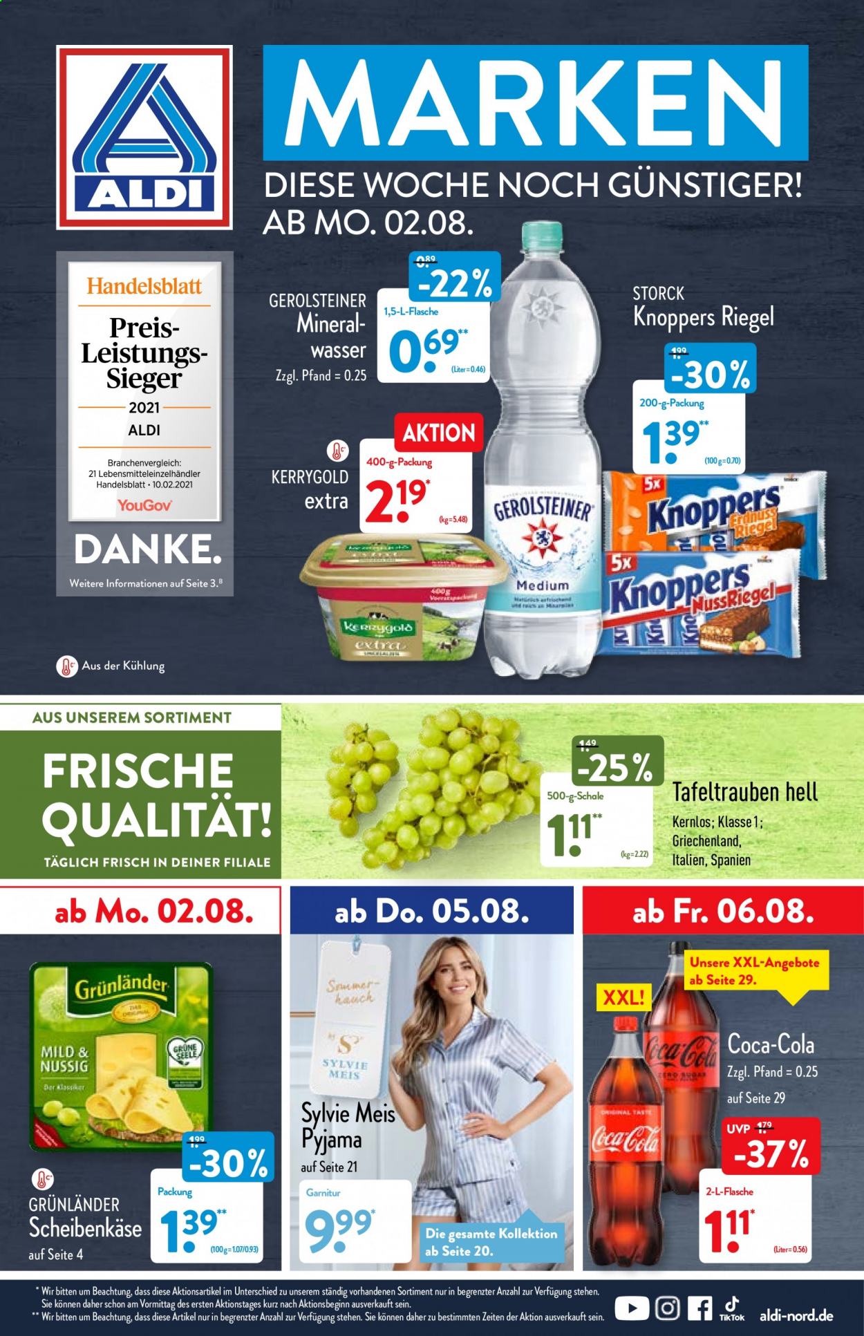 ALDI Nord Prospekte  - 2.08.2021 - 7.08.2021. Seite 1