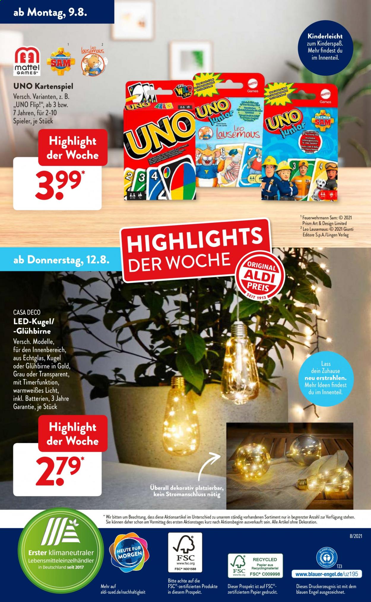 ALDI SÜD Prospekte  - 9.08.2021 - 14.08.2021. Seite 34
